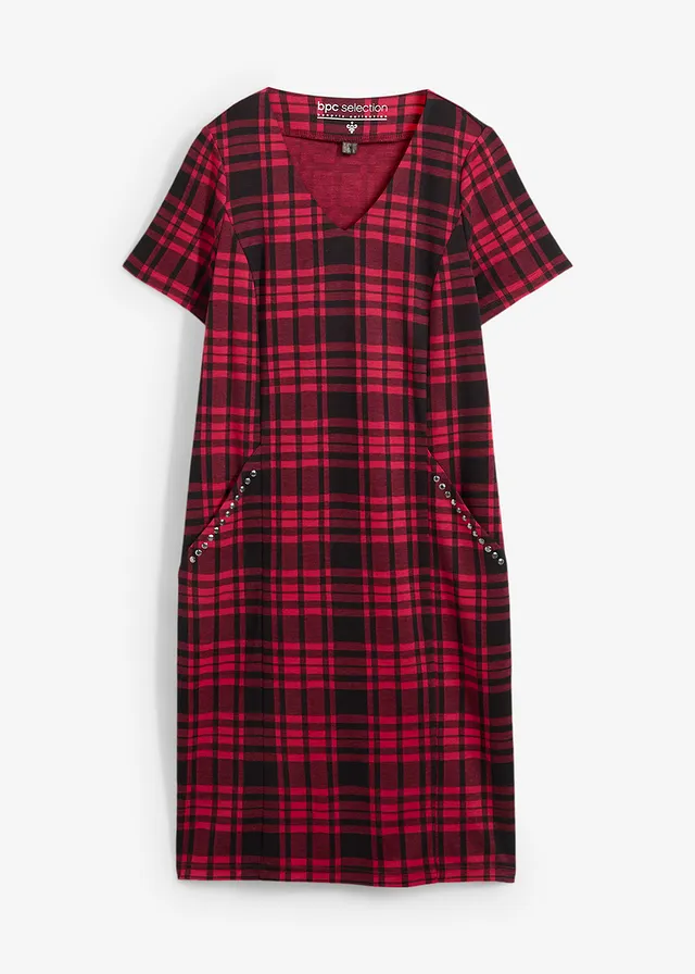 Rochie jacquard cu capse decorative