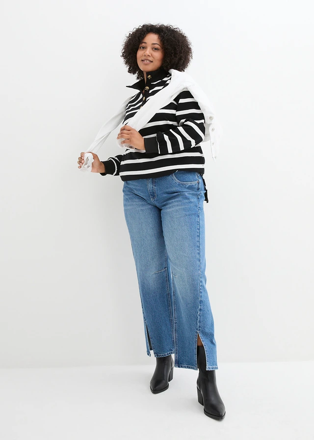 Veste en jean, Couleur: blanc