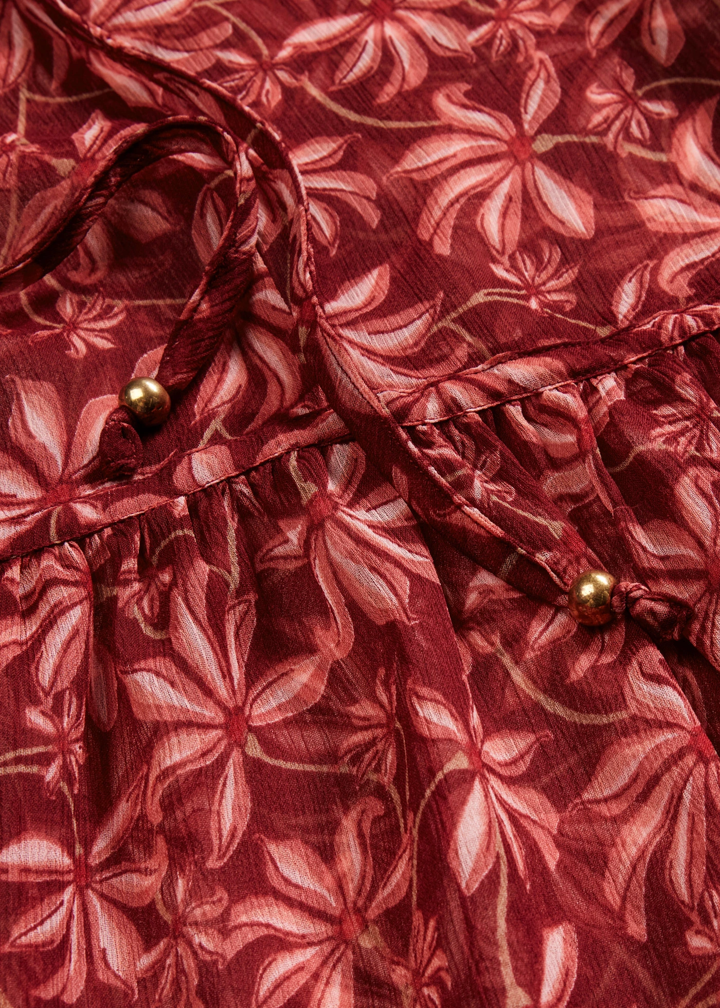 Chiffon blouse • robijnrood/rood gebloemd • bonprix online shop