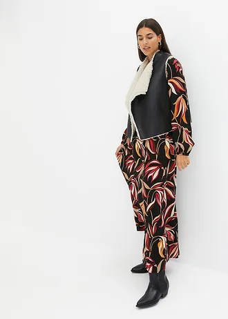 Vesta z umělé kožešiny • černá • bonprix obchod