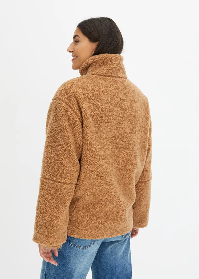 Veste en sherpa doublée • camel • product-page.page-title-suffix