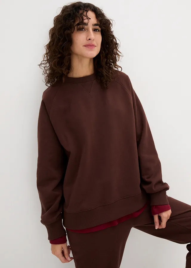 Sweat oversize 100% coton épais • brun terre • product-page.page-title-suffix