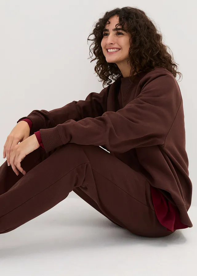Sweat oversize 100% coton épais • brun terre • product-page.page-title-suffix