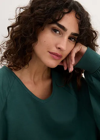 Oversize tričko z čisté bavlny • matně zelená • bonprix obchod