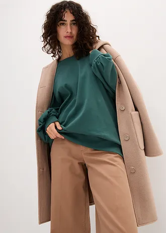 Oversize tričko z čisté bavlny • matně zelená • bonprix obchod