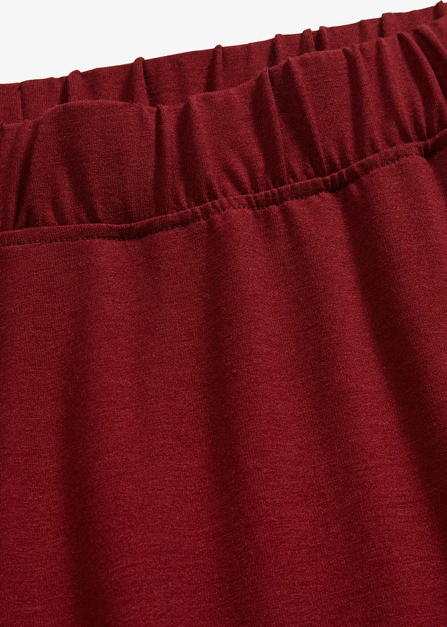 Wijd uitlopende jersey rok • robijnrood • product-page.page-title-suffix
