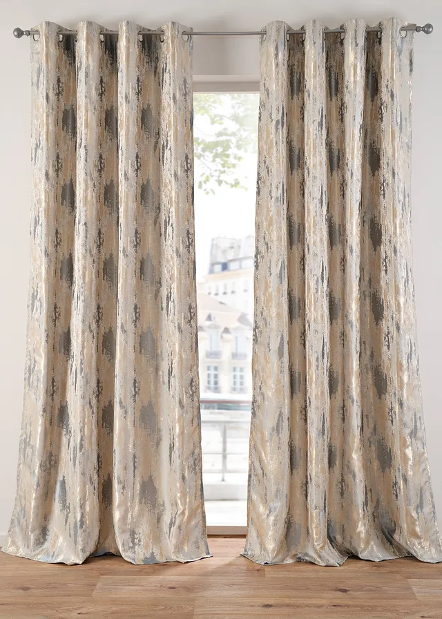 Draperie jacquard cu design lucios (1buc.)