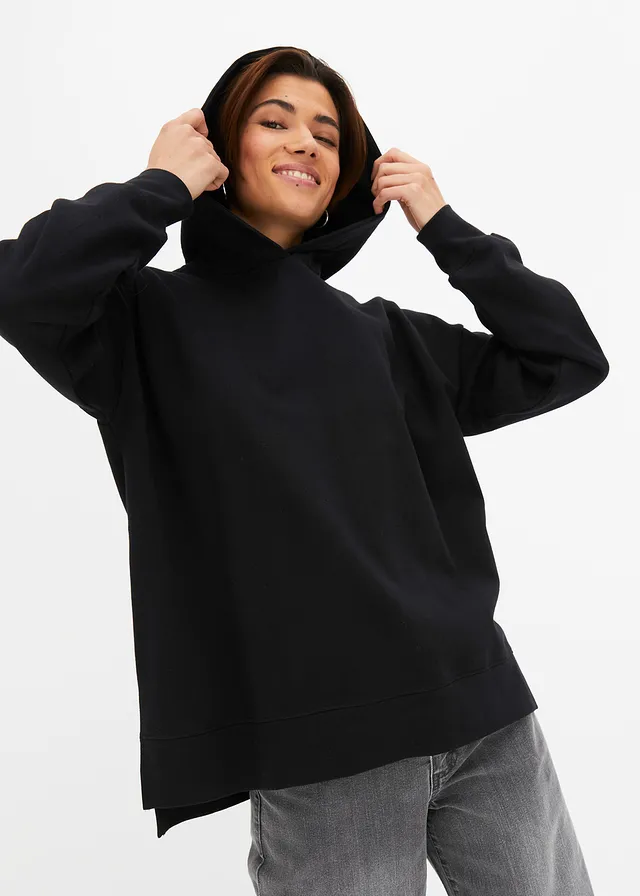 Hoodie van katoen • zwart • bonprix online shop