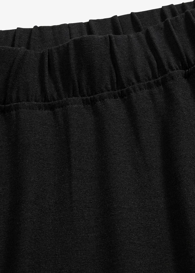 Wijd uitlopende jersey rok • zwart • product-page.page-title-suffix