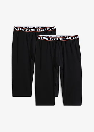 Lot de 2 pantalons sous-vêtements coton longueur 3/4