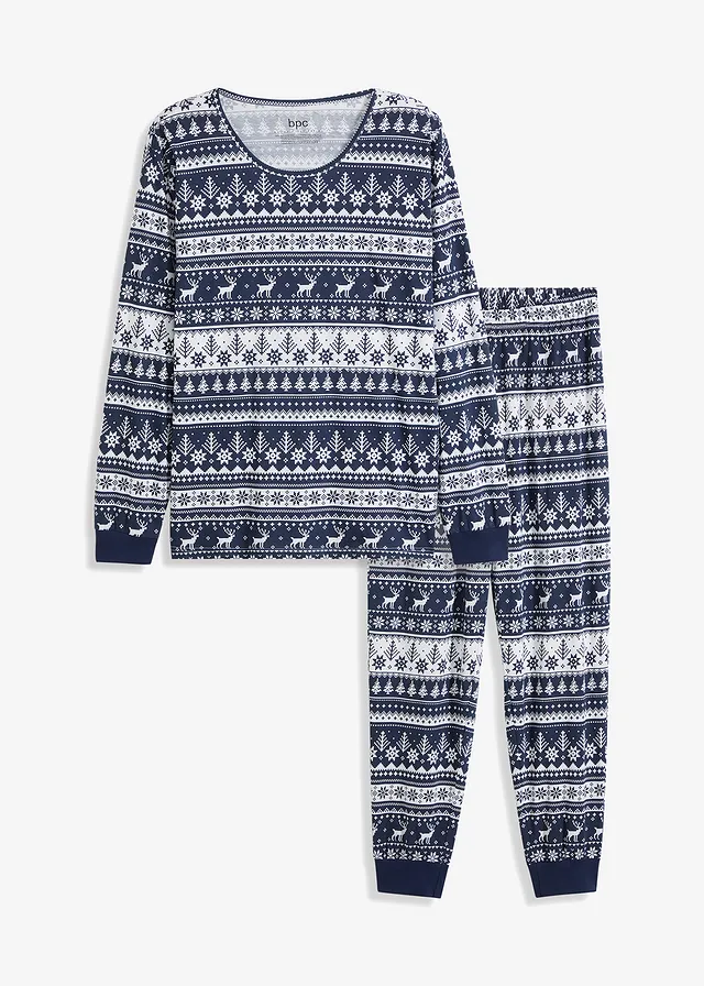 Pijama cu mâneci lungi din bumbac bio