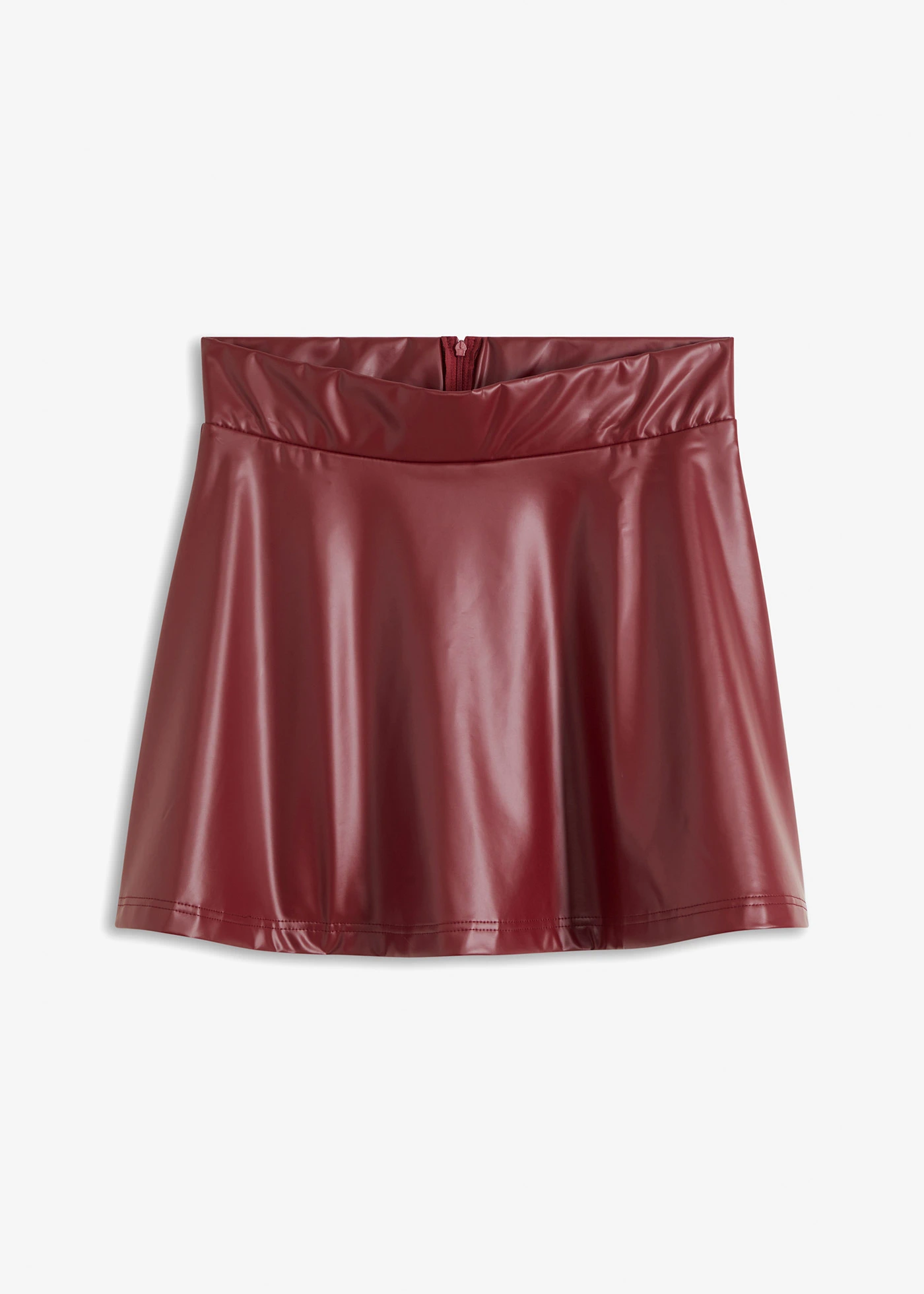 Imitatieleren rok • robijnrood • bonprix online shop