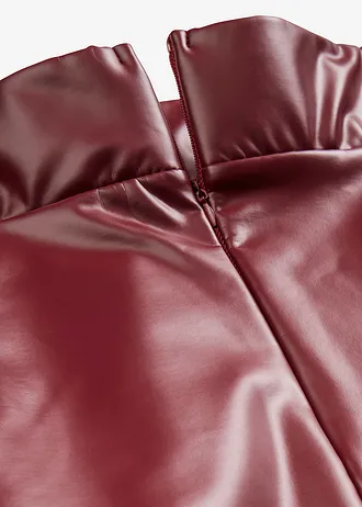 Imitatieleren rok • robijnrood • bonprix online shop