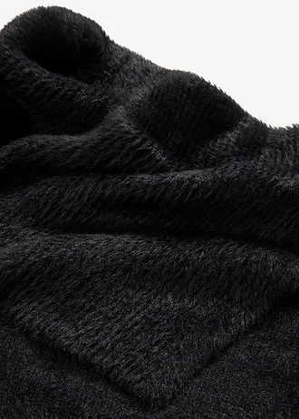 Pull à encolure Bardot asymétrique • noir • Boutique bonprix