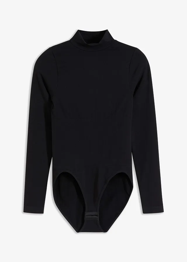 Naadloze, corrigerende body, medium corrigerend, Kleur: zwart