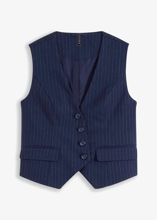 Obleková vesta z viskózového mixu Obleková vesta z viskózového mixu