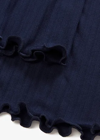 Žebrované triko, dlouhý rukáv • tmavě modrá • bonprix obchod