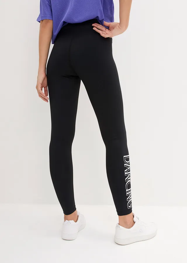Sneldrogende legging, cropped, Kleur: zwart