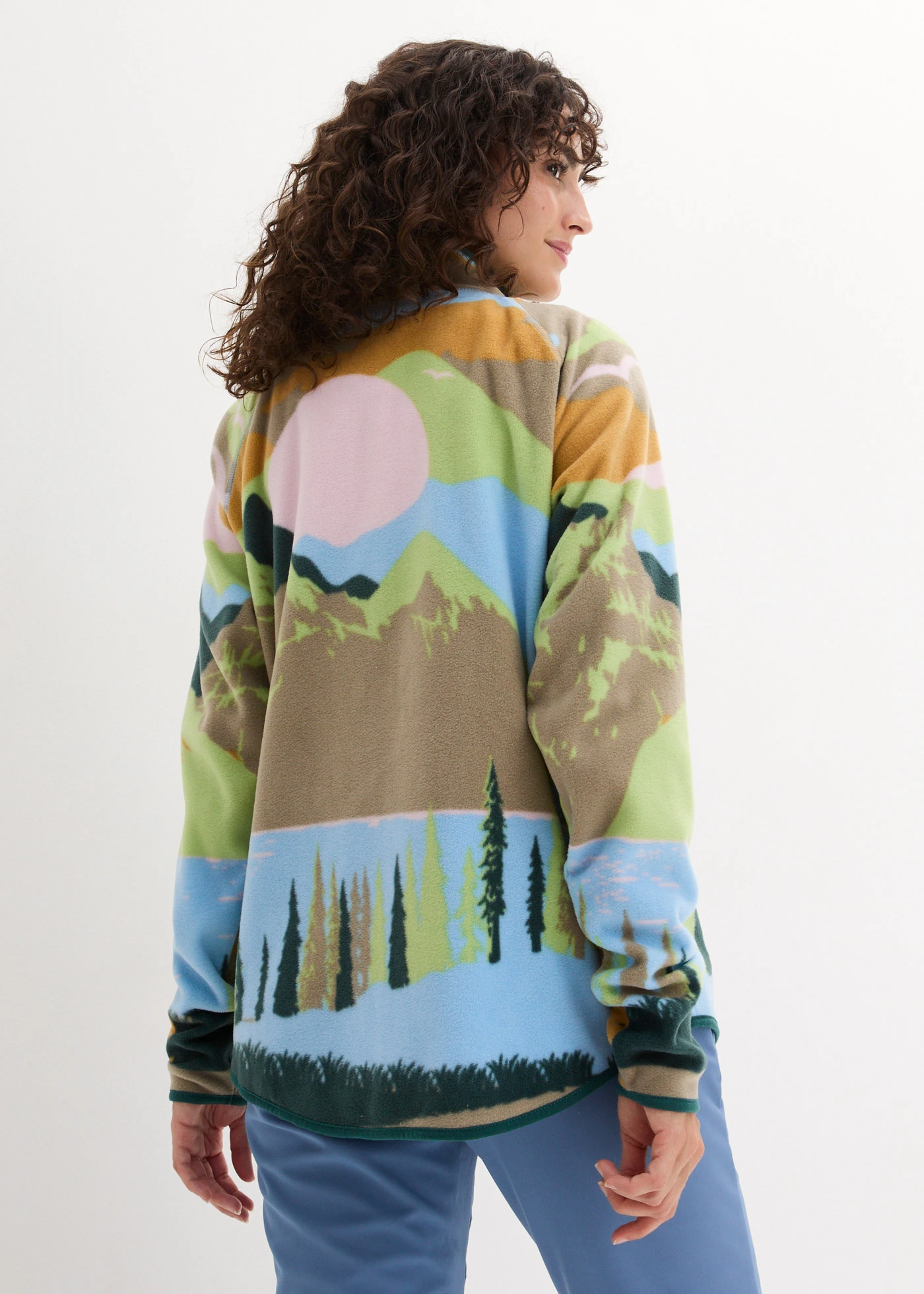 Flísová bunda s kapsami na zip • světle modrá • bonprix obchod