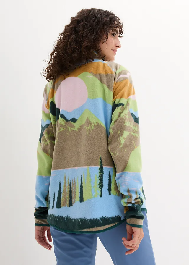 Fleece vest met ritszakken, Kleur: lichtblauw