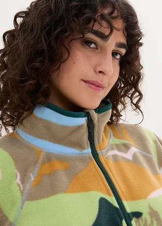 Flísová bunda s kapsami na zip • světle modrá • bonprix obchod