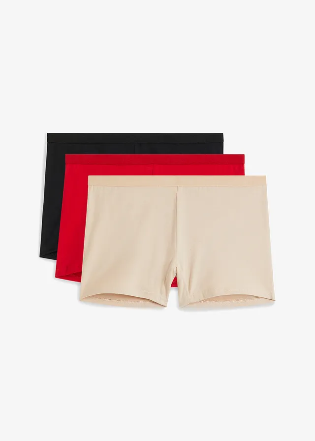 Chilot boxer de damă cu bumbac bio (set/3 buc.)