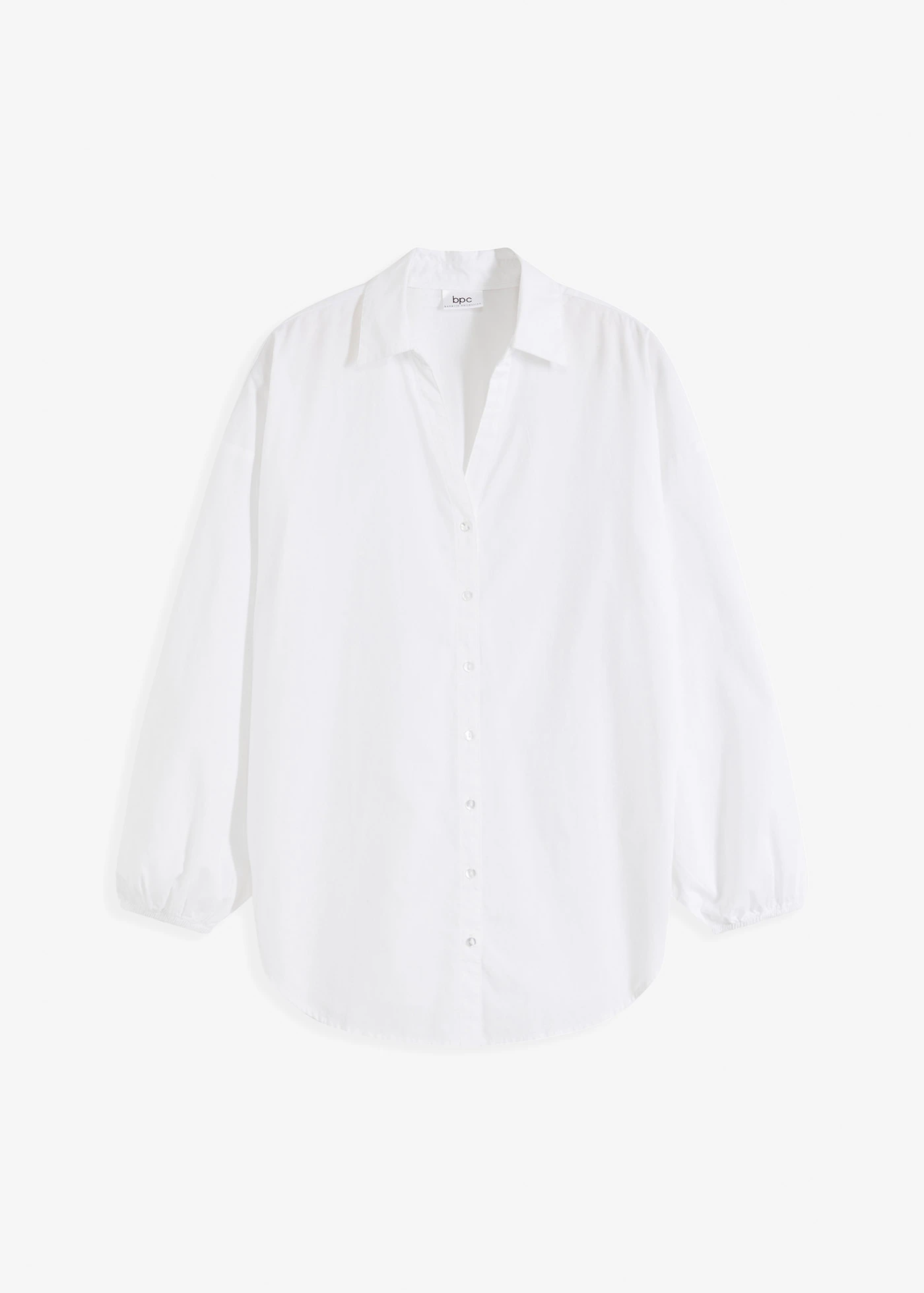 Oversize halenka z čisté bavlny • bílá • bonprix obchod