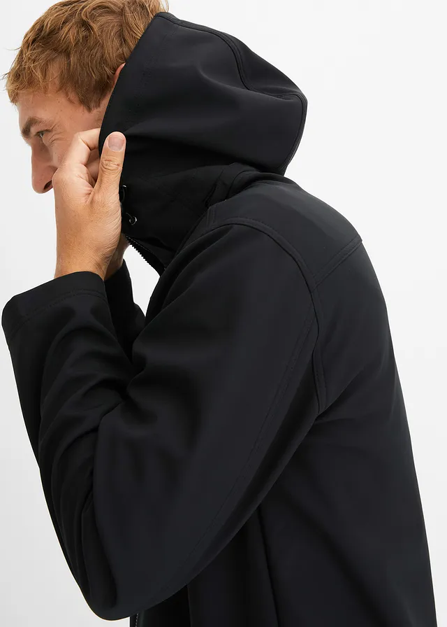 Softshell parka, waterafstotend • zwart • product-page.page-title-suffix