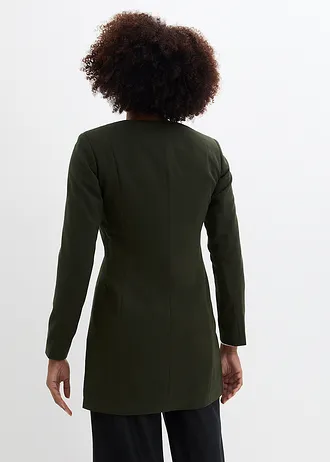 Blazer long, Couleur: olive foncé