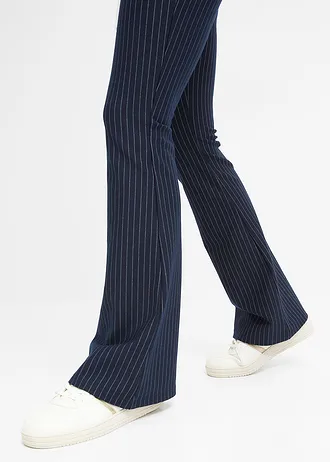 Kalhoty s jemnými proužky • tmavě modro-přírodně bílá • bonprix obchod