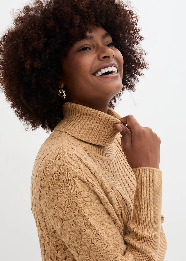 Oversized poncho trui • cappuccino • product-page.page-title-suffix