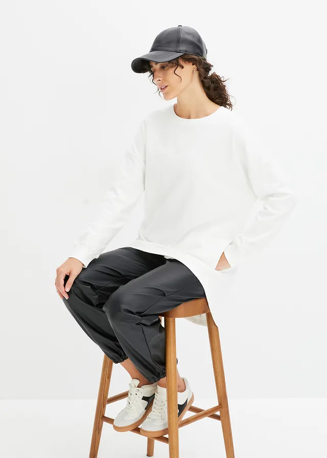 Sweat-shirt oversize 100% coton • écru • product-page.page-title-suffix