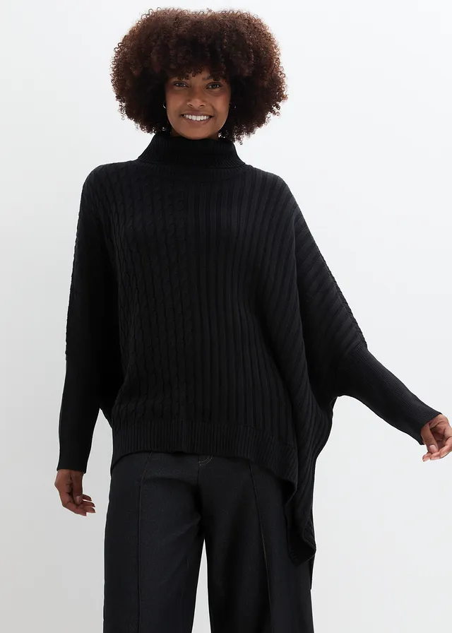 Pull poncho oversize • noir • product-page.page-title-suffix