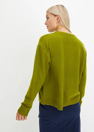 Oversized svetr • mechově zelená • bonprix obchod