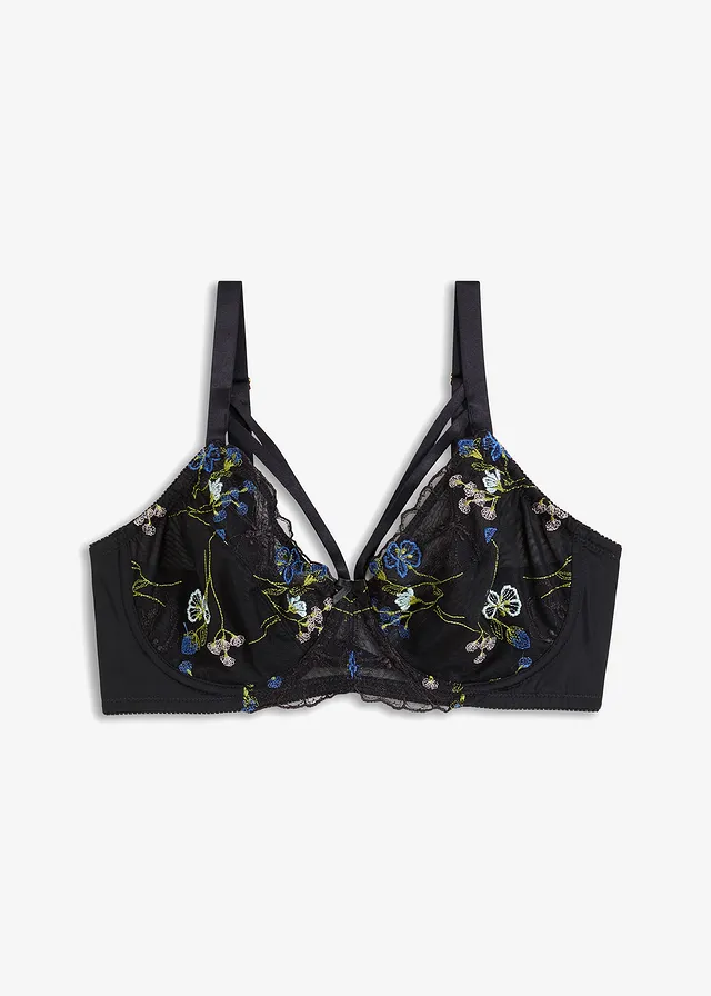 Sutien minimizer cu broderie