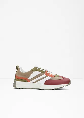 Sneakers, Kleur: wit-grijsbeige