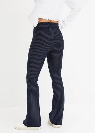 Kalhoty s jemnými proužky • tmavě modro-přírodně bílá • bonprix obchod