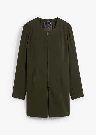 Blazer long, Couleur: olive foncé