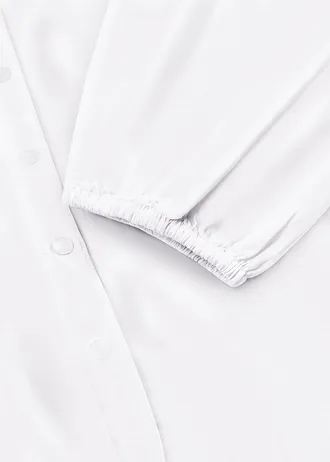 Oversize halenka z čisté bavlny • bílá • bonprix obchod