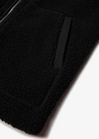 Veste en sherpa doublée • noir • Boutique bonprix