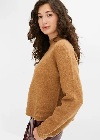 Krátký svetr • velbloudí • bonprix obchod