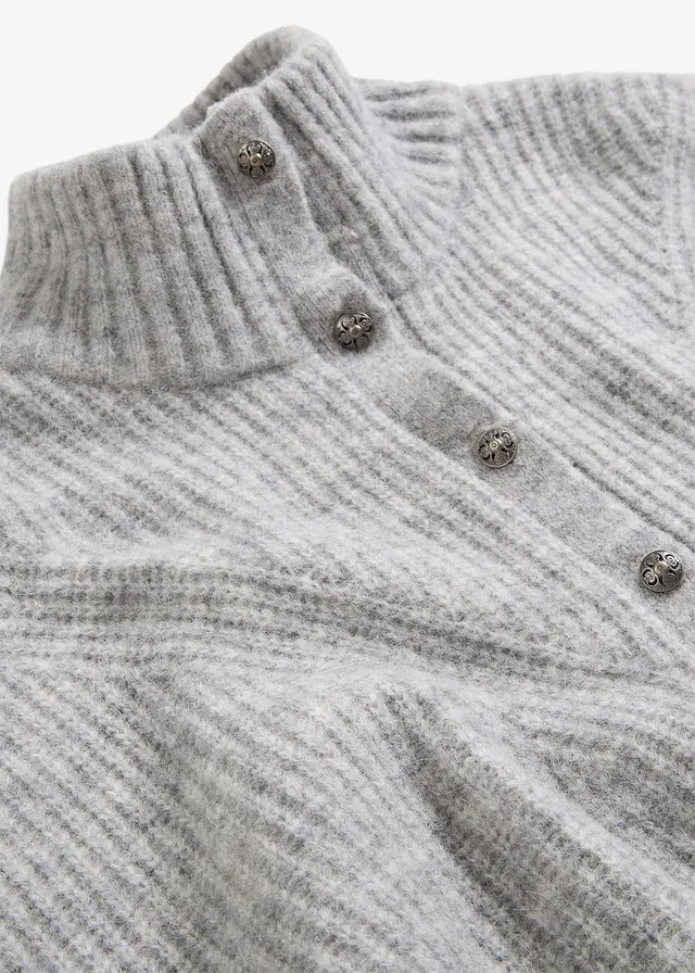 Pull oversize en mélange laine et alpaga • gris clair chiné • product-page.page-title-suffix