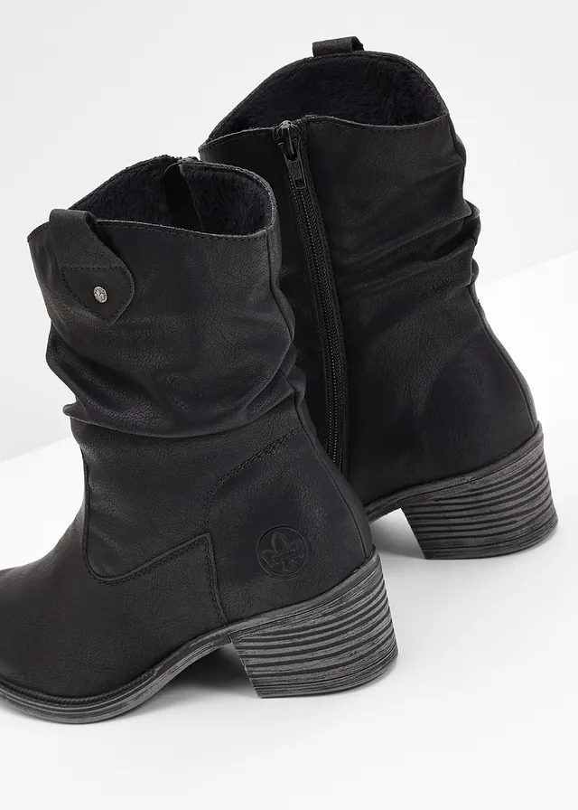 Gevoerde cowboylaarsjes van Rieker • zwart • product-page.page-title-suffix