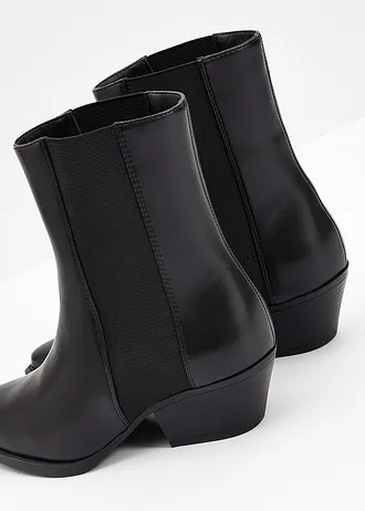 Kovbojská kotníková obuv • černá • bonprix obchod