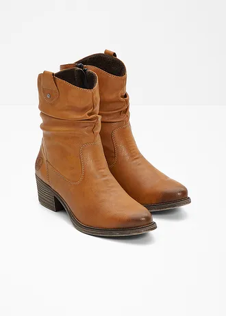 Bottines cowboy Rieker fourrées et confortables • cognac • Boutique bonprix