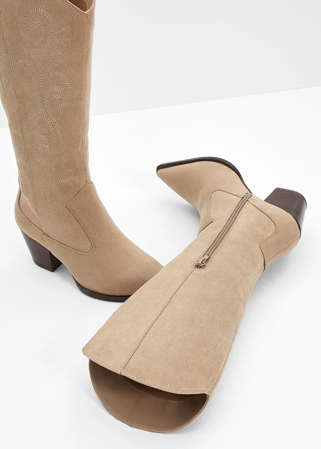 Bottes western à broderies • beige • product-page.page-title-suffix