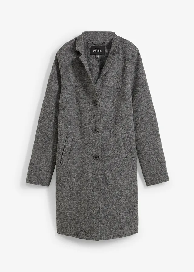 Manteau court en laine