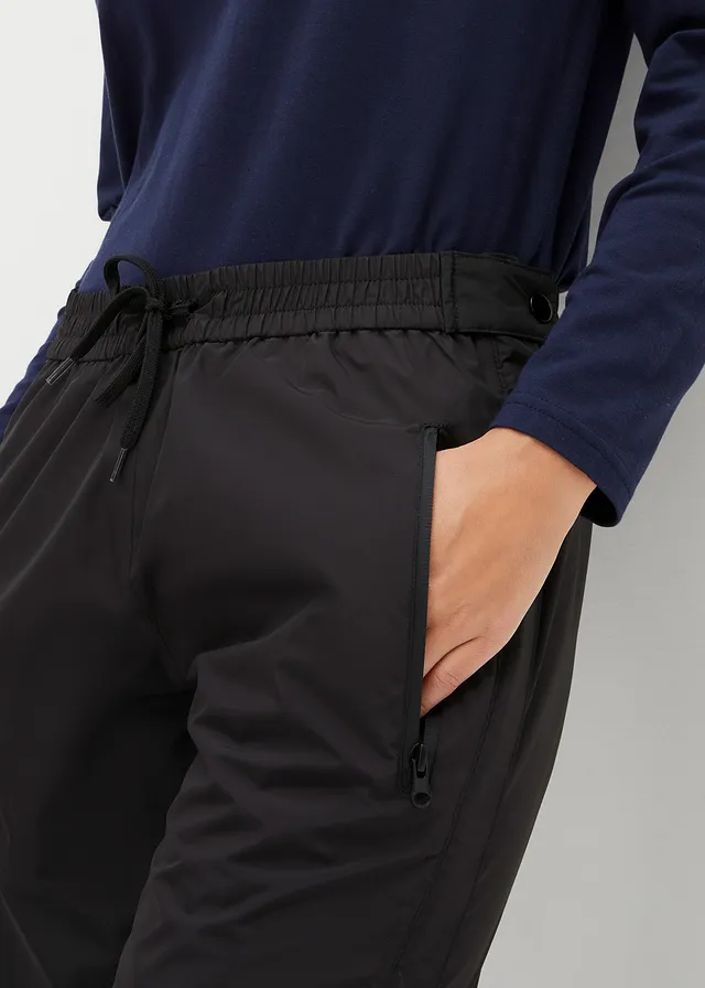 Ultralichte instap regenbroek met ritssluiting opzij, waterdicht • zwart • product-page.page-title-suffix