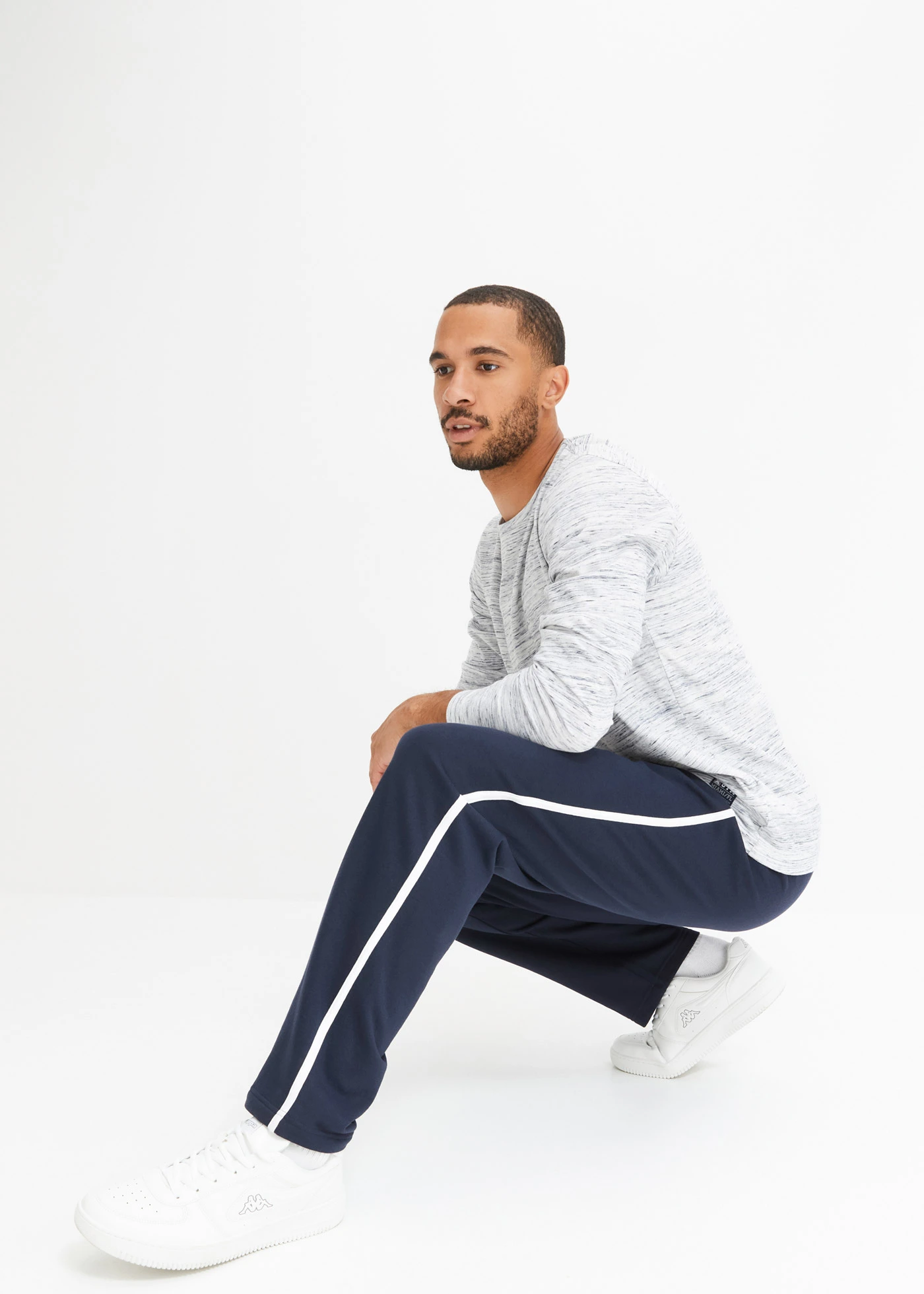 Joggingbroek (set van 2) • donkerblauw+zwart • bonprix online shop