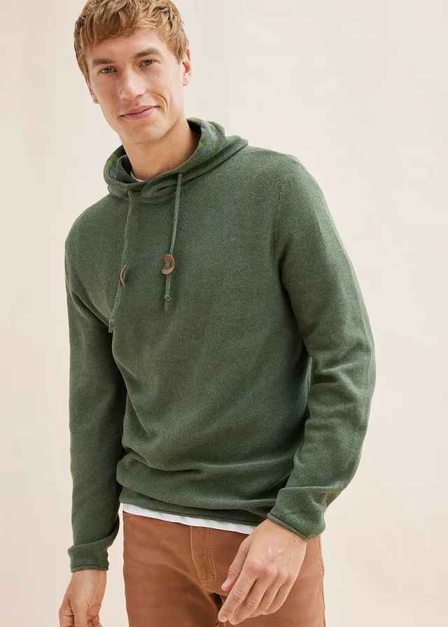 Hoodie met katoen • groen gemêleerd • product-page.page-title-suffix